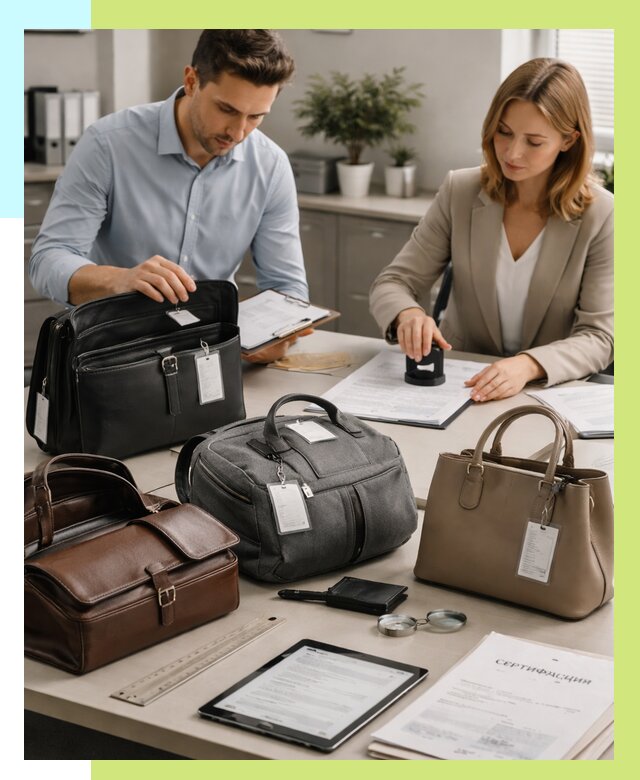 Сертификация сумок в Мысках от 7607 руб. | Алешин-Мси