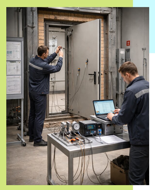 Сертификация противопожарных дверей в Мысках по ГОСТ и ТР