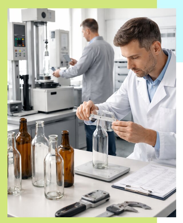 Сертификация стеклянных бутылок и сопутствующей упаковки в Мысках