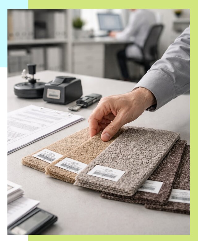 Сертификация ковролина в Мысках от 15215 р., Алешин-Мси