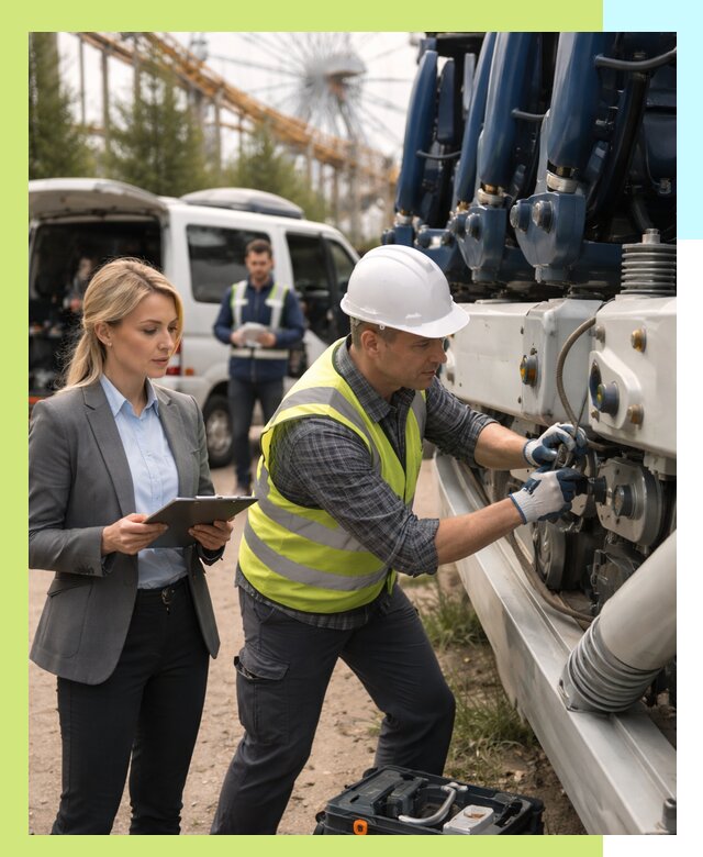 Сертификация аттракционов и проверка безопасности в Мысках