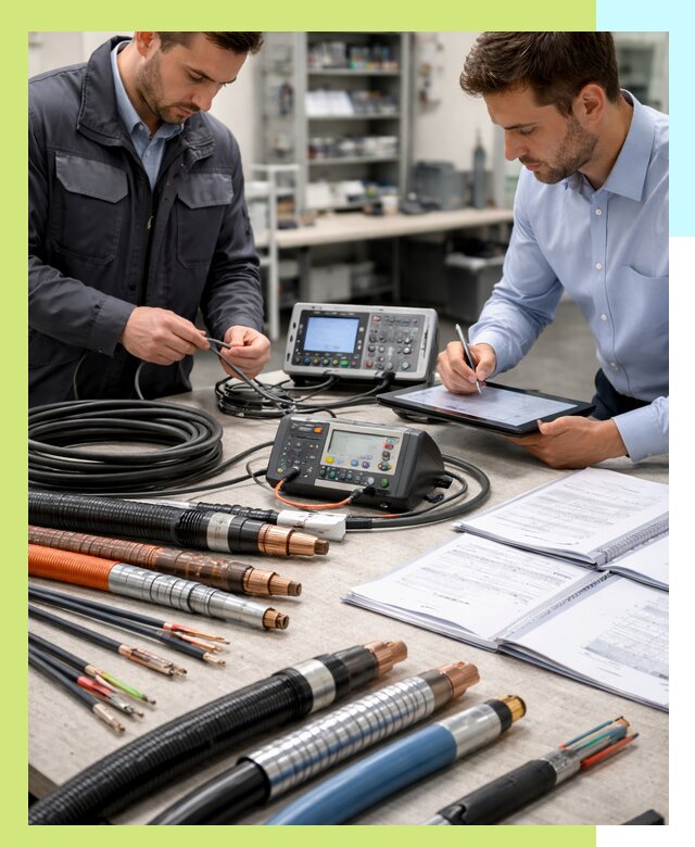 Сертификация кабеля и электропроводки в Мысках под ключ