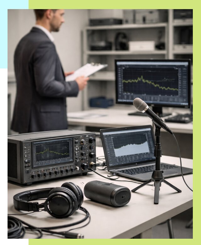 Сертификация аудиотехники в Мысках от 15215 р., Алешин-Мси