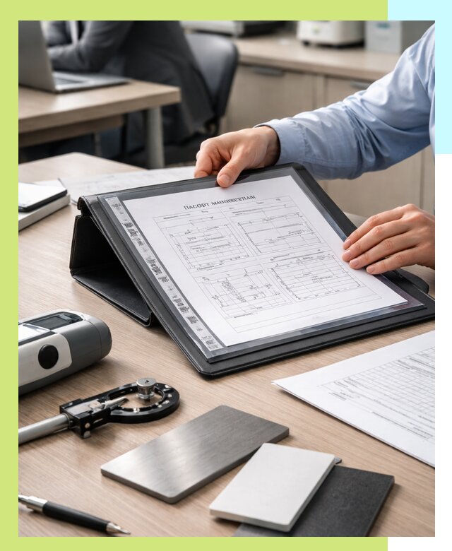 Оформление паспорта материала для продукции в Мысках