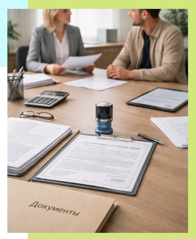 Сертификат соответствия на продукцию в Мысках от 15215 р.|Алешин-Мси