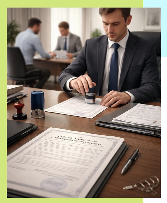 Оформление свидетельства о государственной регистрации в Мысках