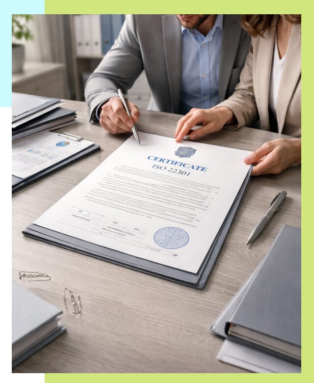 Сертификат ISO 22301 в Мысках от 45644 р. | Алешин-Мси срочно