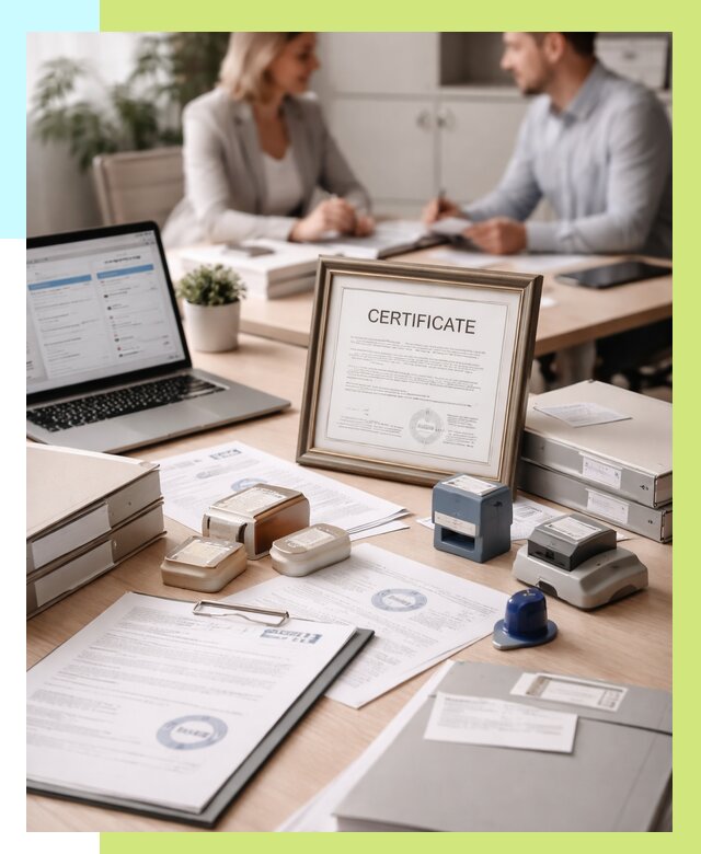 Сертификация компании в Мысках от 45644 р. | Алешин-Мси — заказ